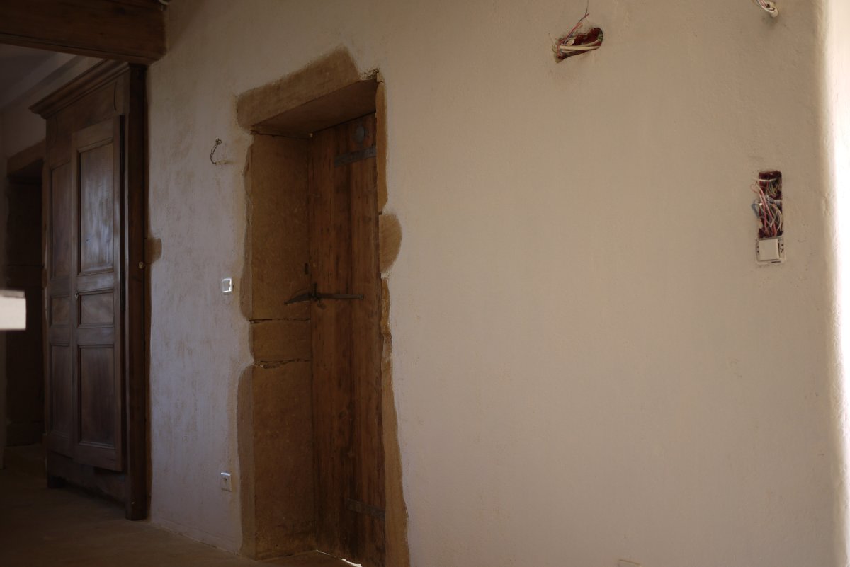 Enduit chaux et badigeon intérieur